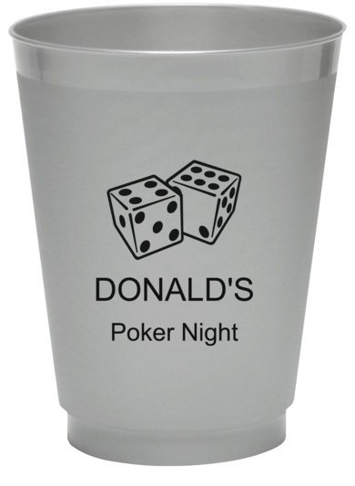Roll the Dice Colored Shatterproof Cups